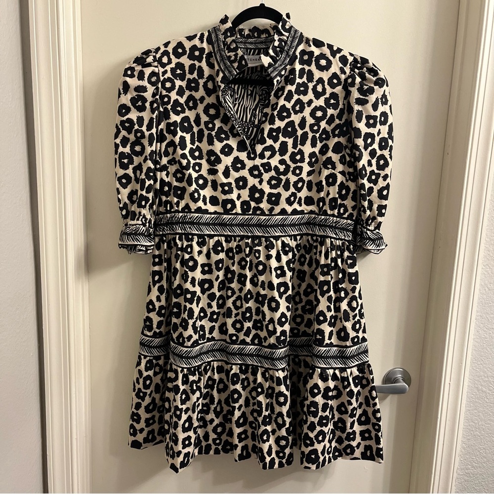 Gretchen Scott Teardrop Dress Cheetah Print XL - Picture 2 of 14